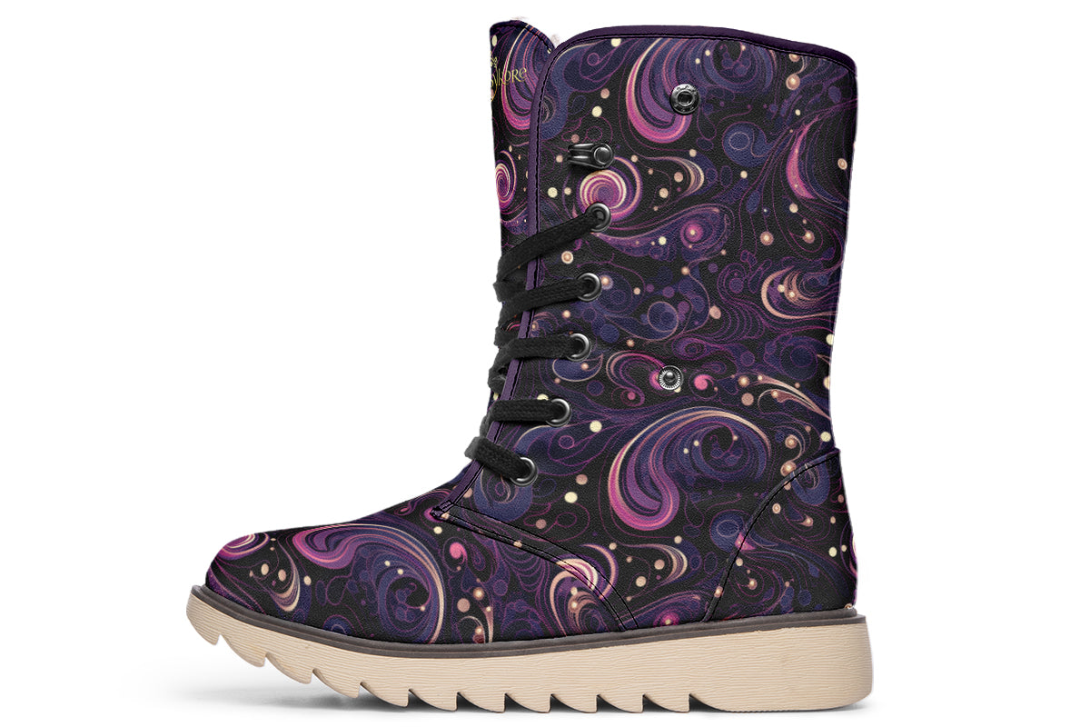 Purple Swirls Polar Boots