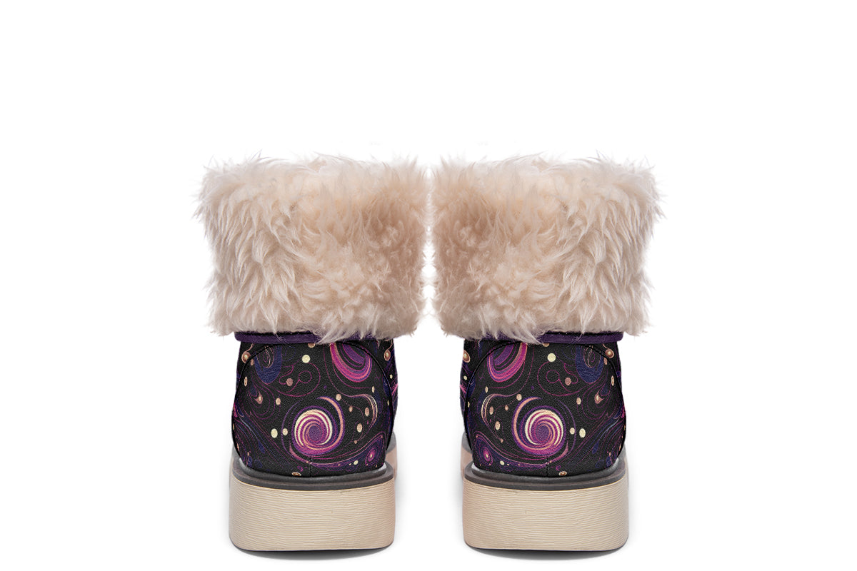 Purple Swirls Polar Boots