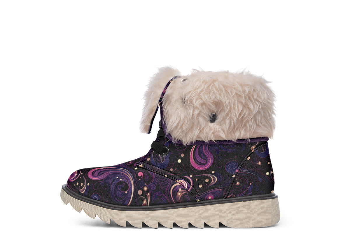 Purple Swirls Polar Boots