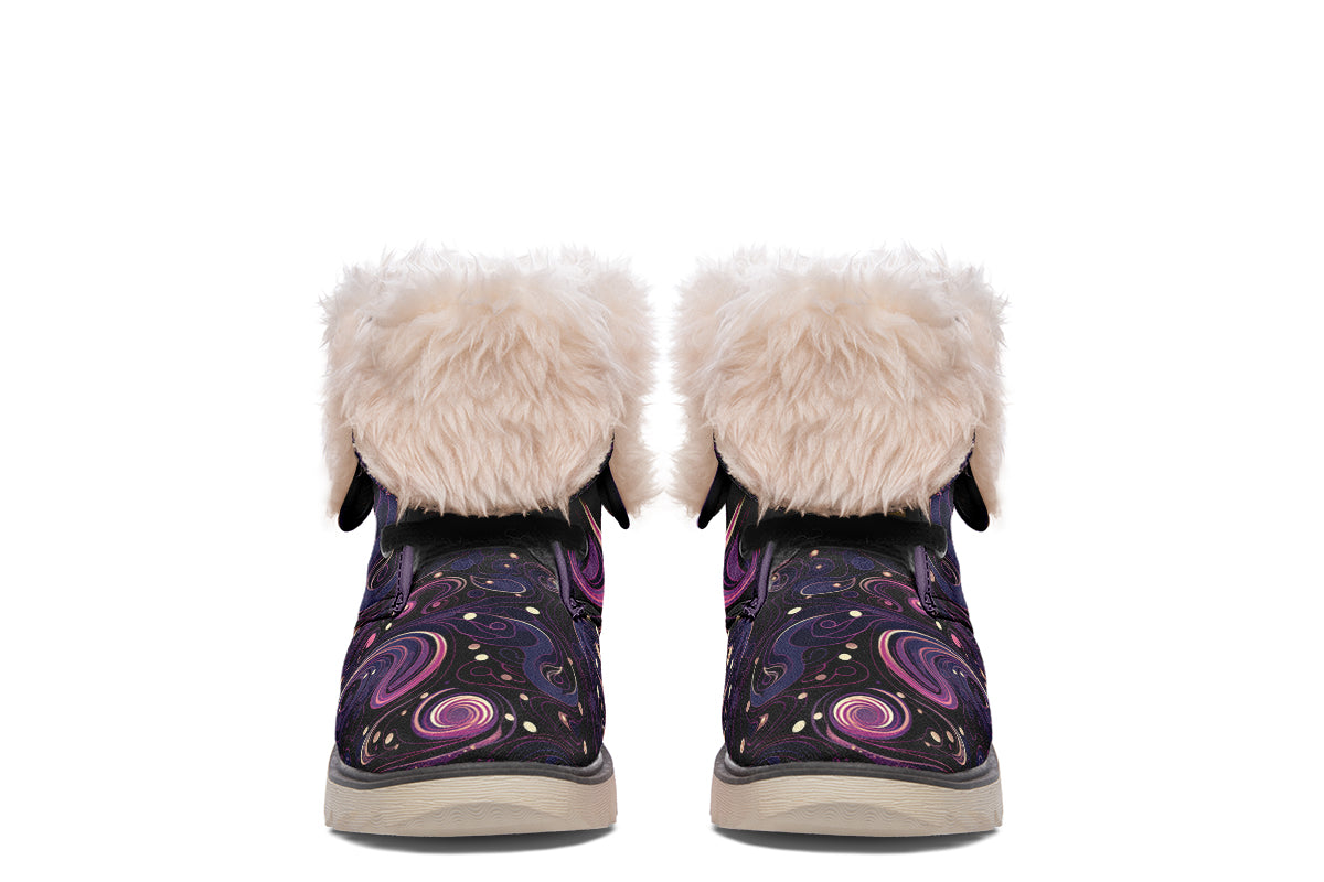 Purple Swirls Polar Boots