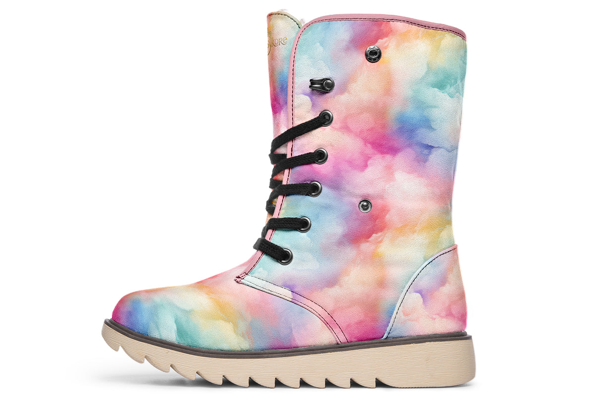 Rainbow Clouds Polar Boots
