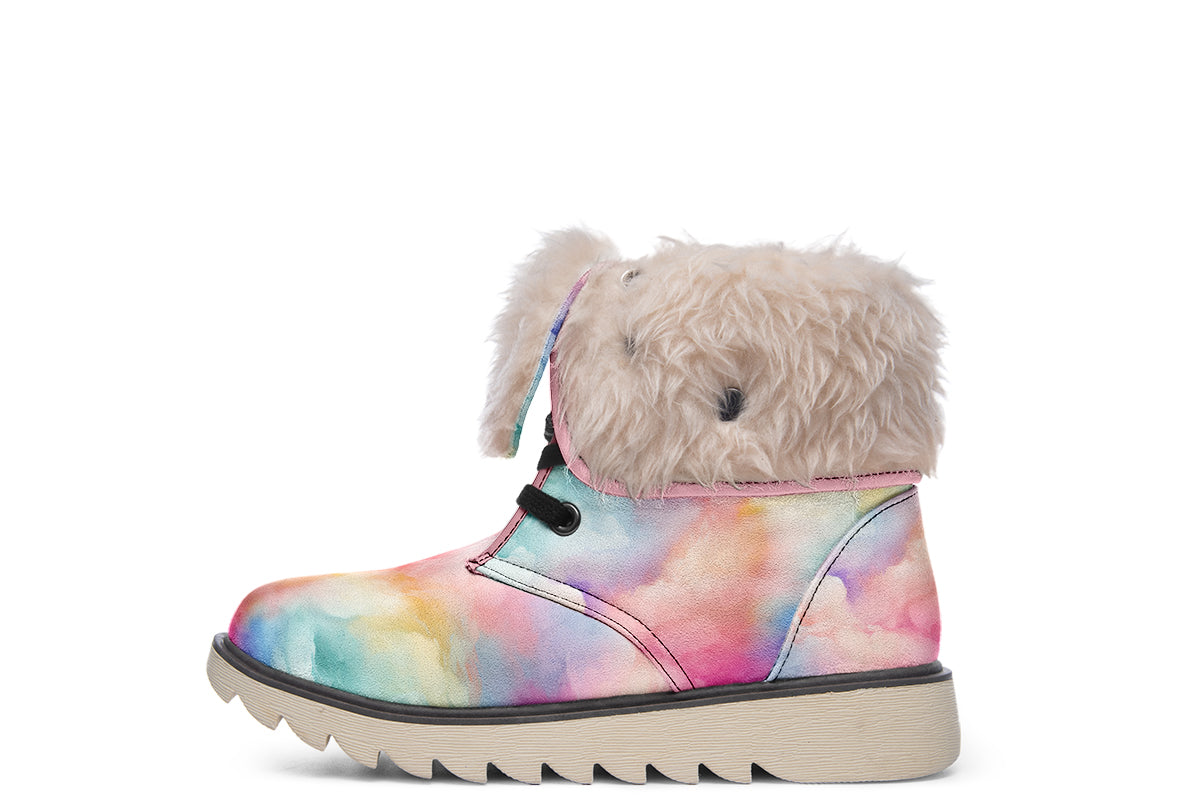 Rainbow Clouds Polar Boots