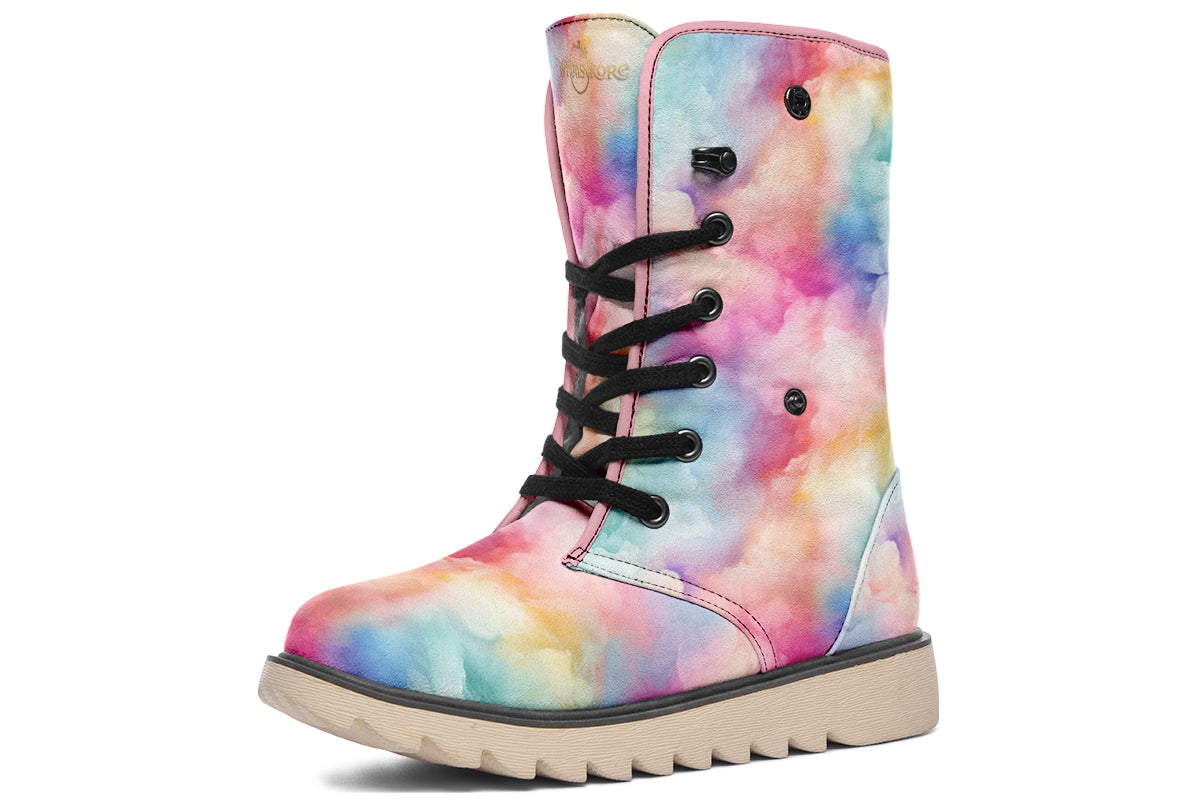 Rainbow Clouds Polar Boots