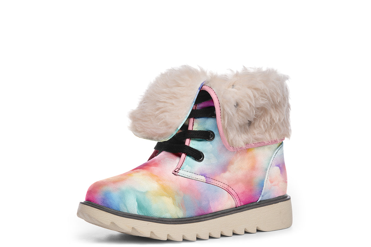 Rainbow Clouds Polar Boots