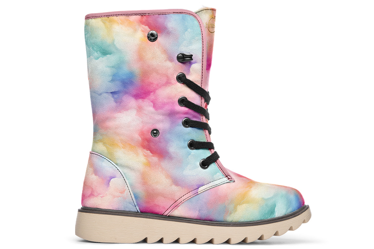 Rainbow Clouds Polar Boots
