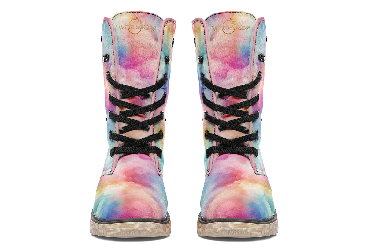 Rainbow Clouds Polar Boots