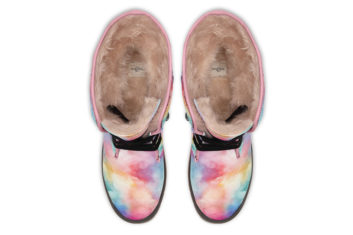 Rainbow Clouds Polar Boots