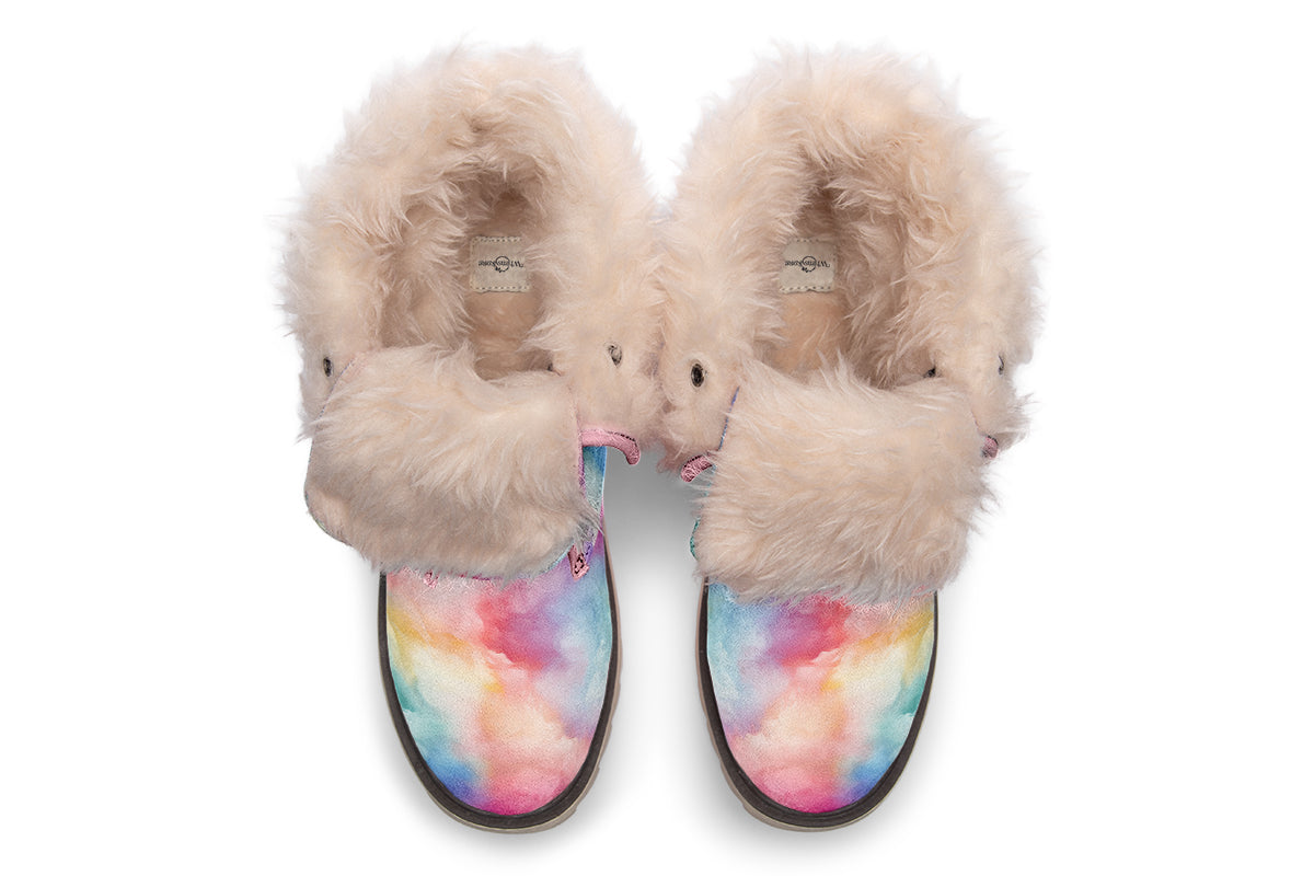 Rainbow Clouds Polar Boots