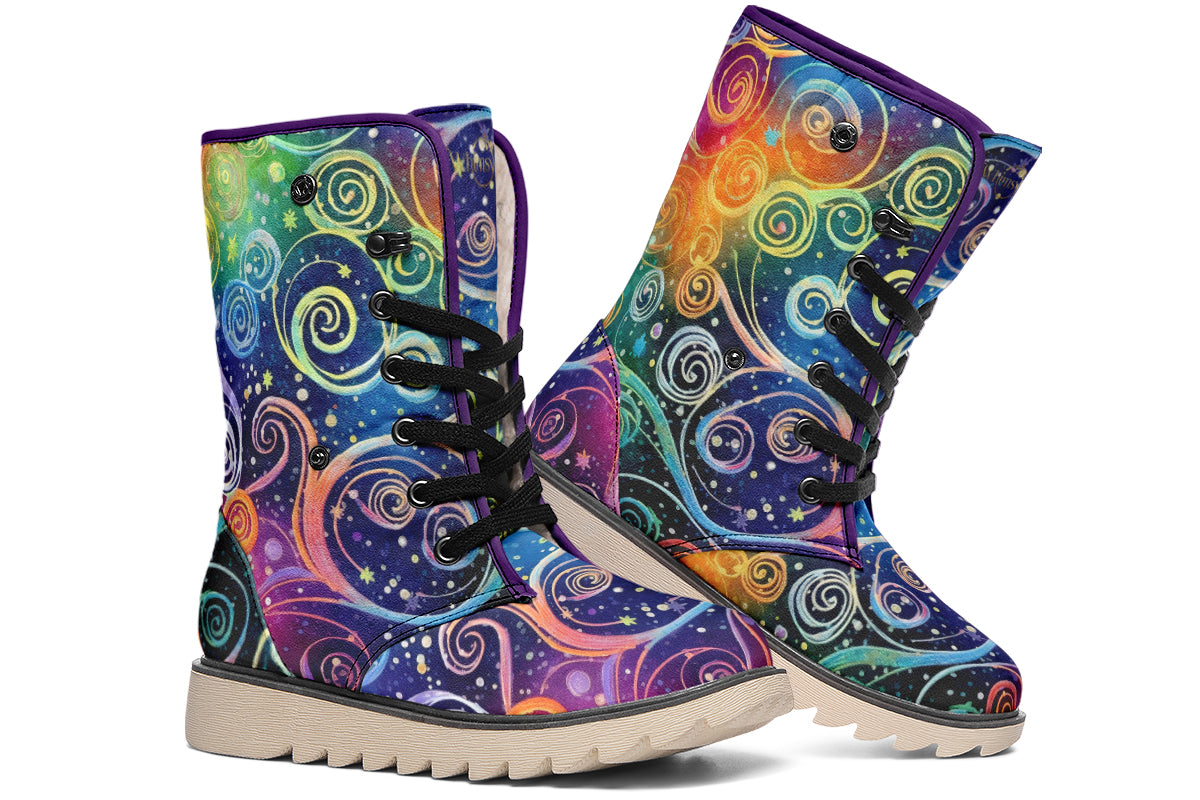 Rainbow Night Polar Boots