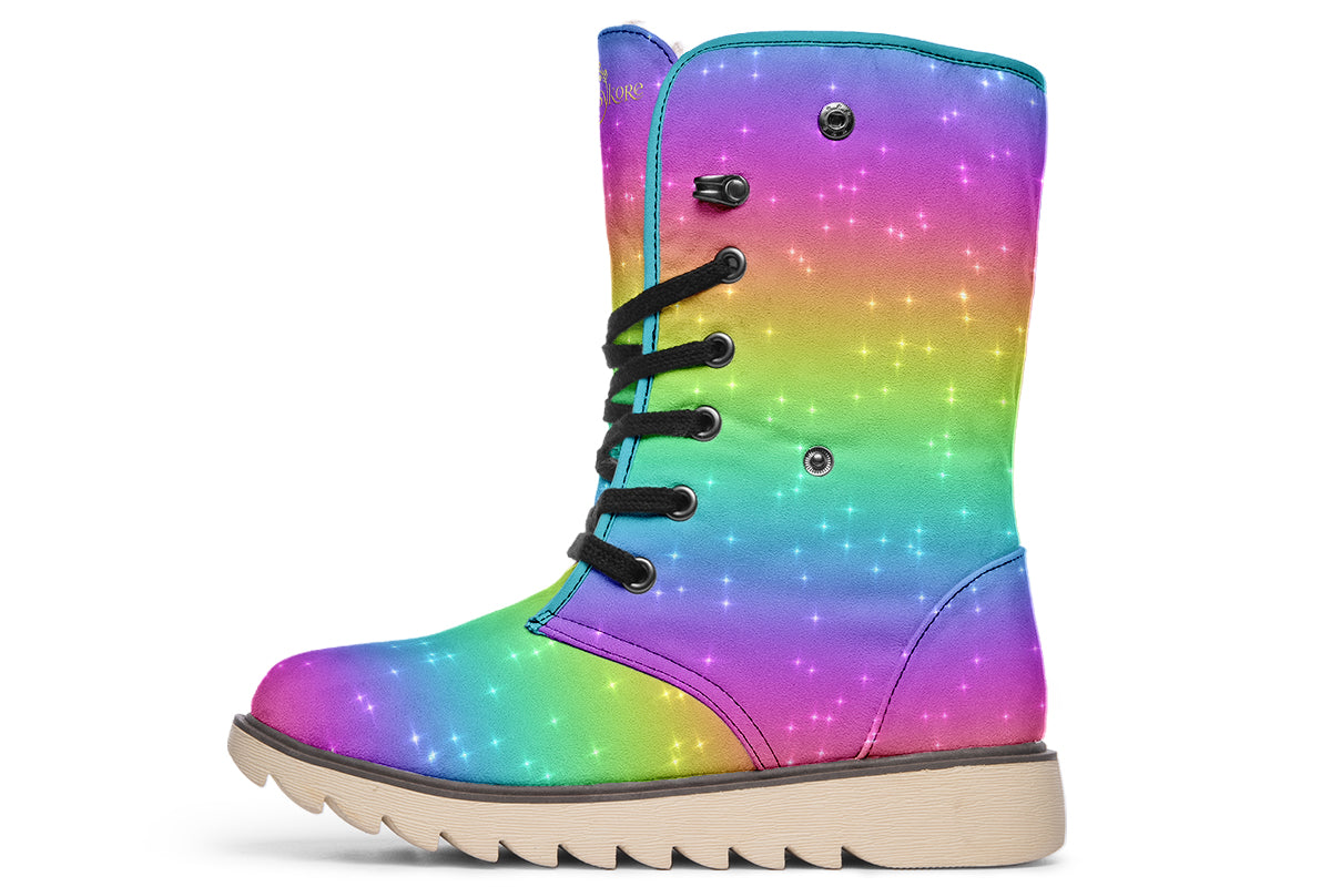 Rainbow Sparkles Polar Boots