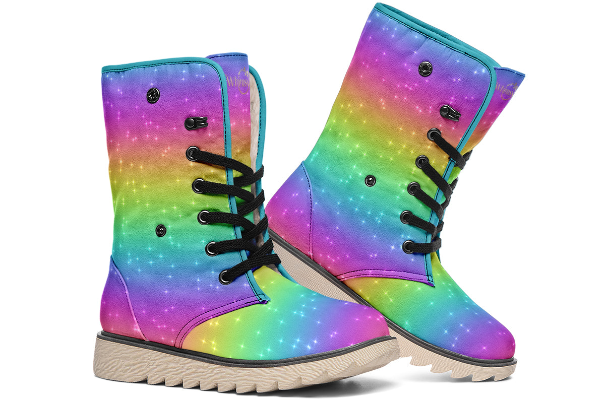 Rainbow Sparkles Polar Boots