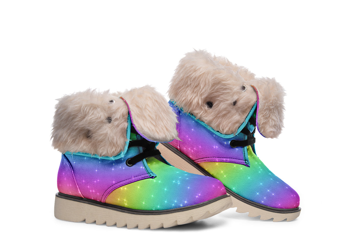 Rainbow Sparkles Polar Boots