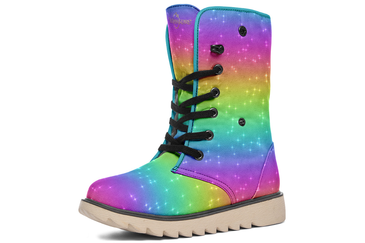 Rainbow Sparkles Polar Boots