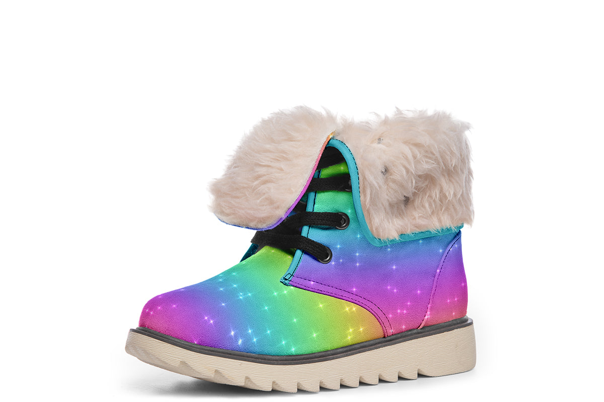 Rainbow Sparkles Polar Boots