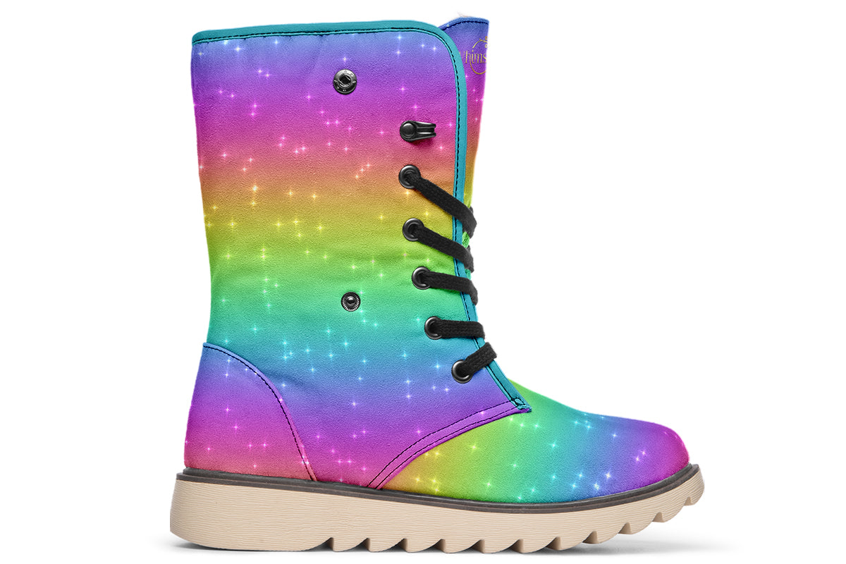 Rainbow Sparkles Polar Boots