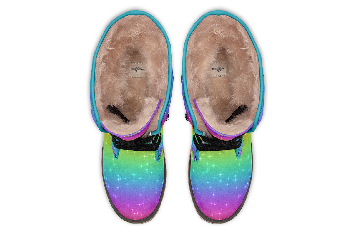Rainbow Sparkles Polar Boots