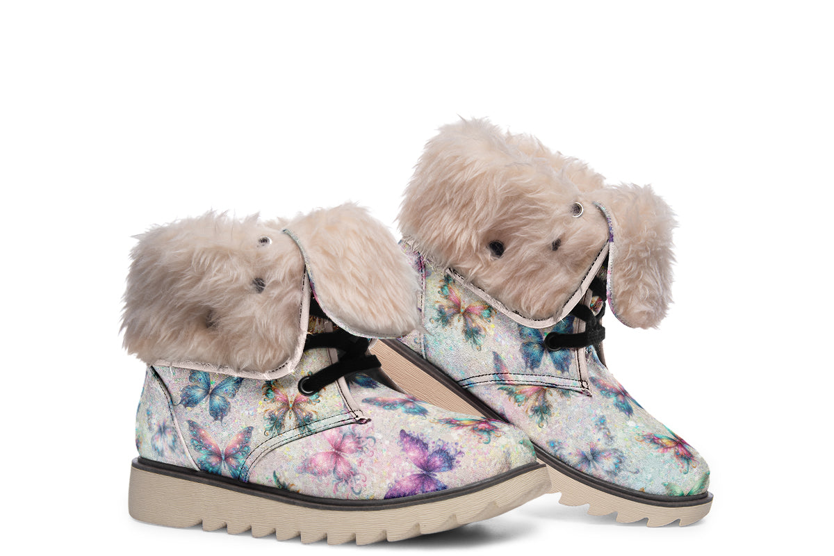 Sparkly Butterflies Polar Boots
