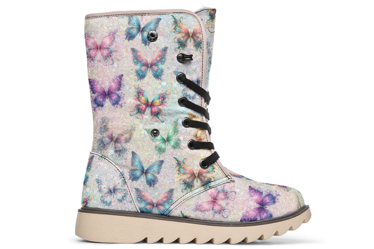 Sparkly Butterflies Polar Boots