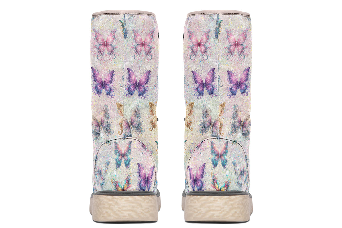 Sparkly Butterflies Polar Boots