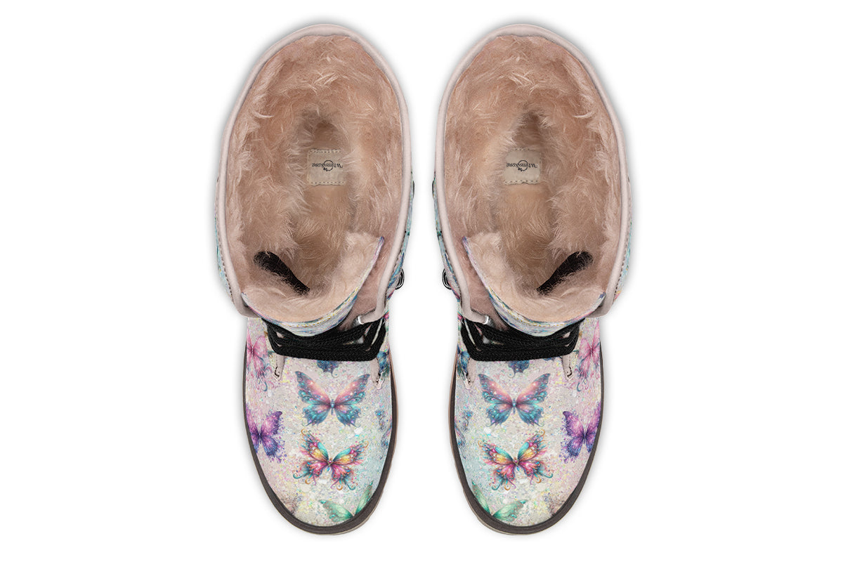 Sparkly Butterflies Polar Boots
