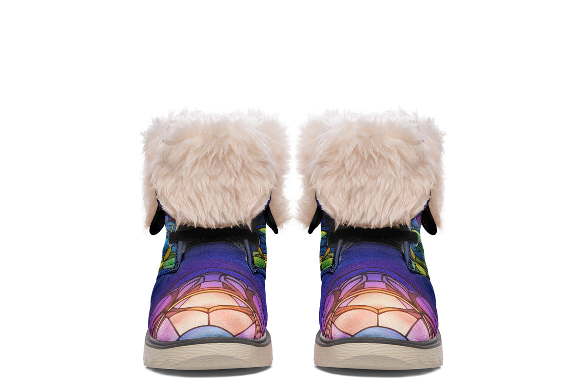 Stained Glass Dragonfly Polar Boots