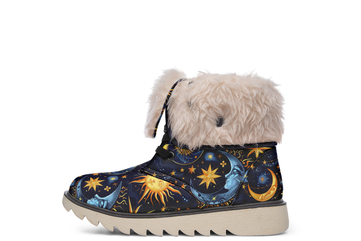 Sun Moon and Stars Polar Boots