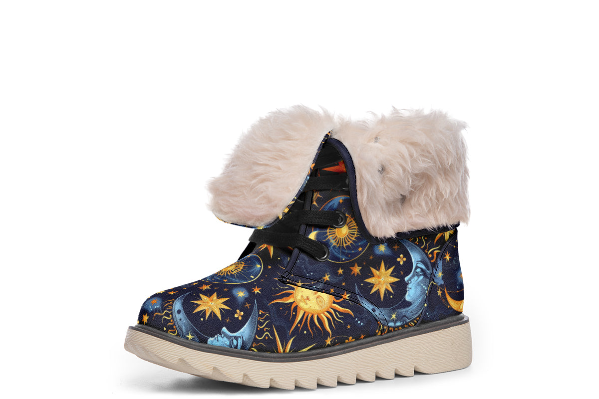 Sun Moon and Stars Polar Boots