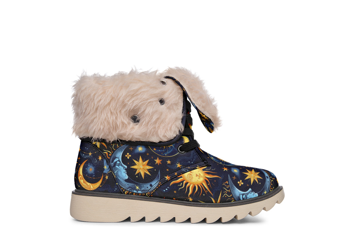 Sun Moon and Stars Polar Boots