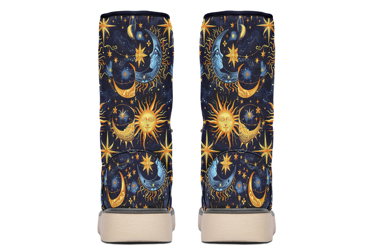 Sun Moon and Stars Polar Boots