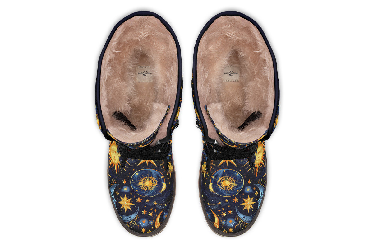 Sun Moon and Stars Polar Boots