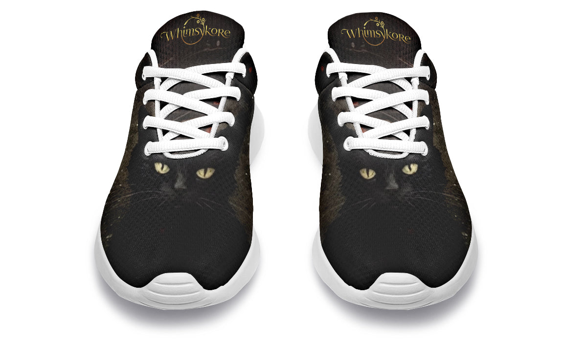 Black Cat And Roses Sneakers