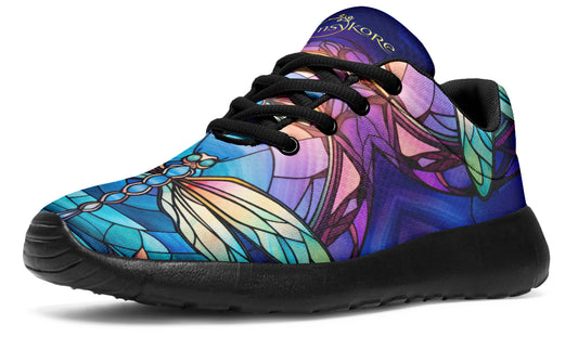 Stained Glass Dragonfly Sneakers