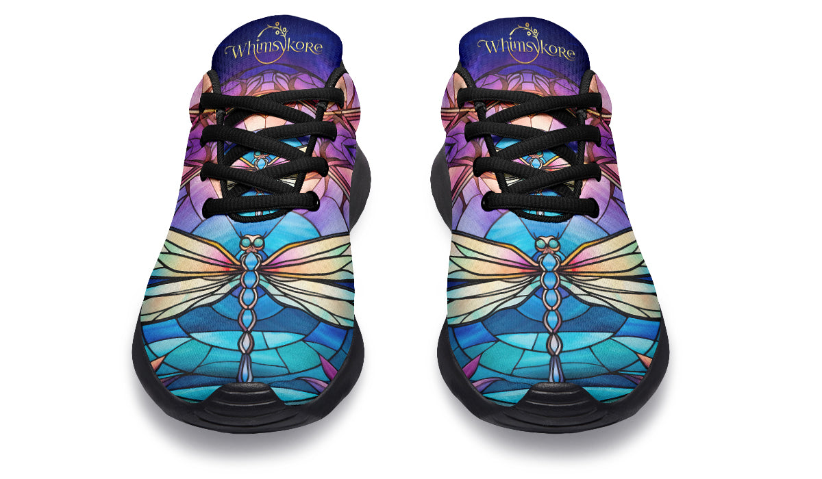 Stained Glass Dragonfly Sneakers