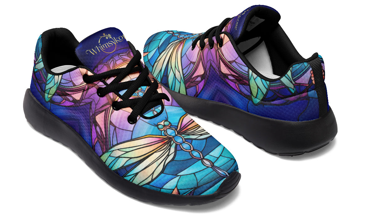 Stained Glass Dragonfly Sneakers