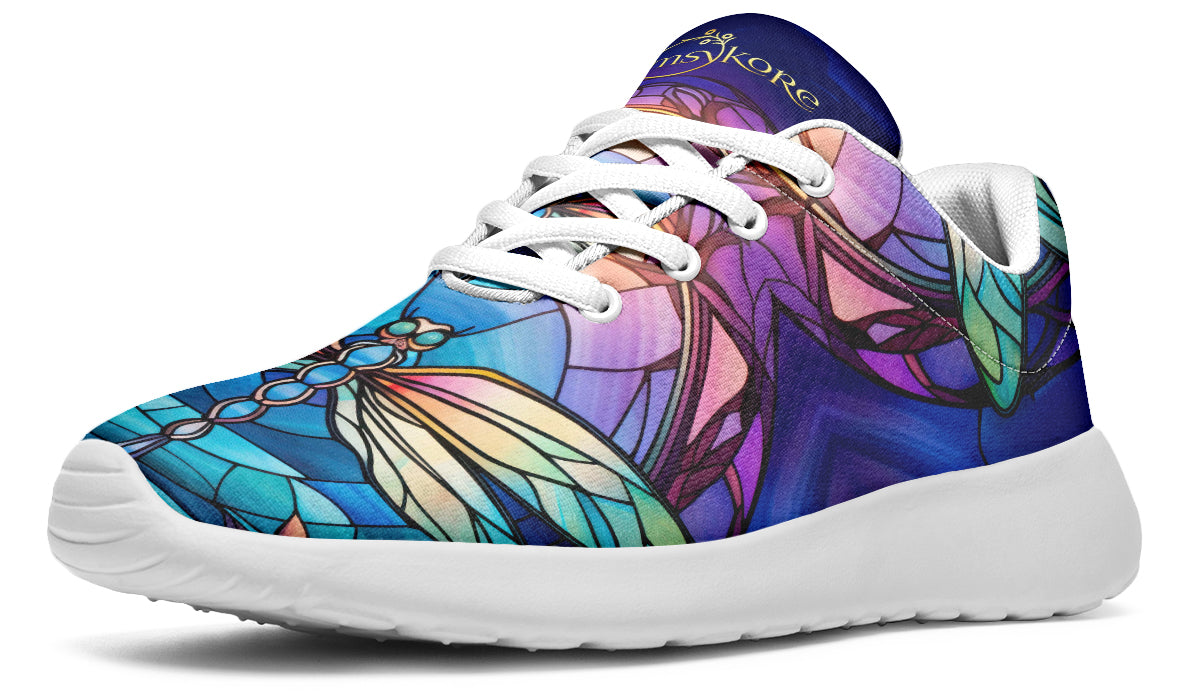 Stained Glass Dragonfly Sneakers