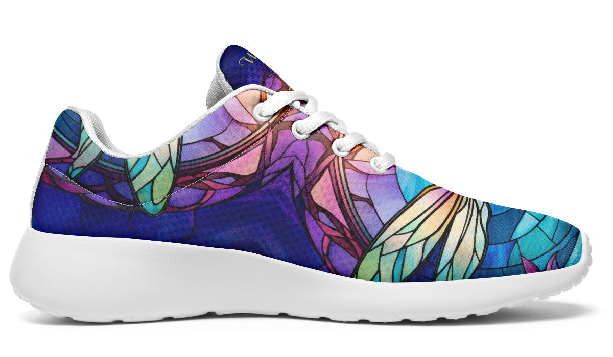 Stained Glass Dragonfly Sneakers