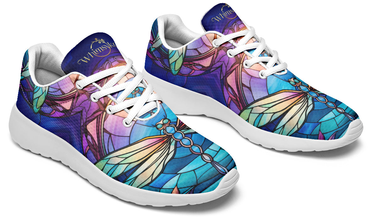 Stained Glass Dragonfly Sneakers