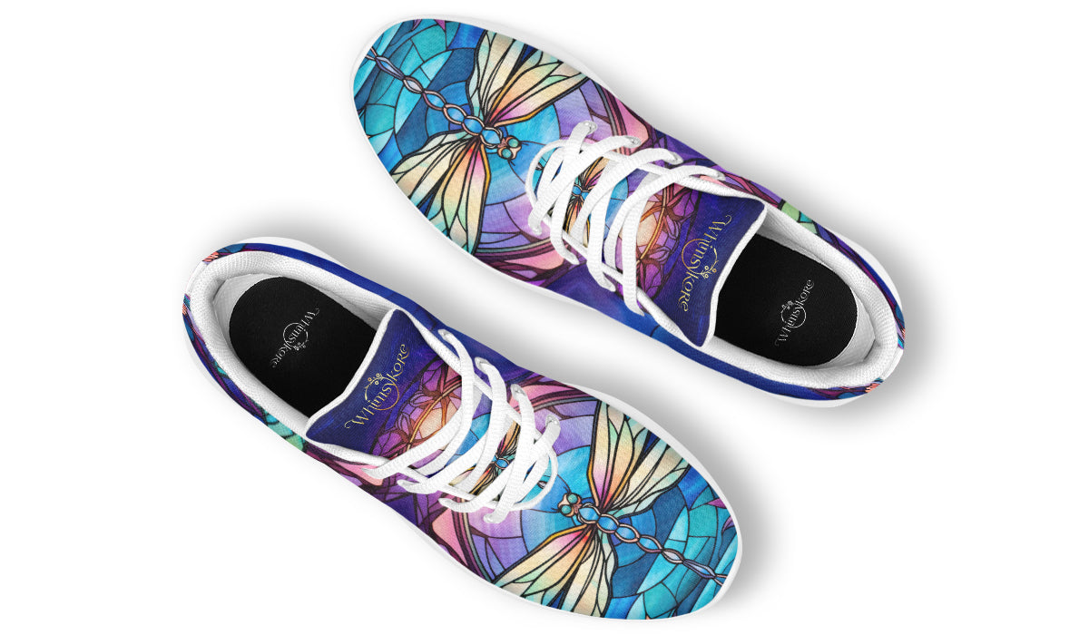 Stained Glass Dragonfly Sneakers