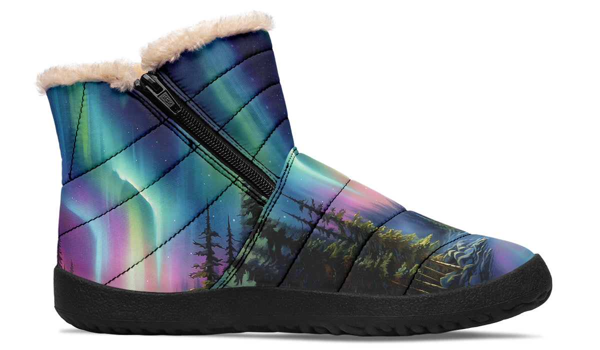 Aurora Borealis Winter Boots