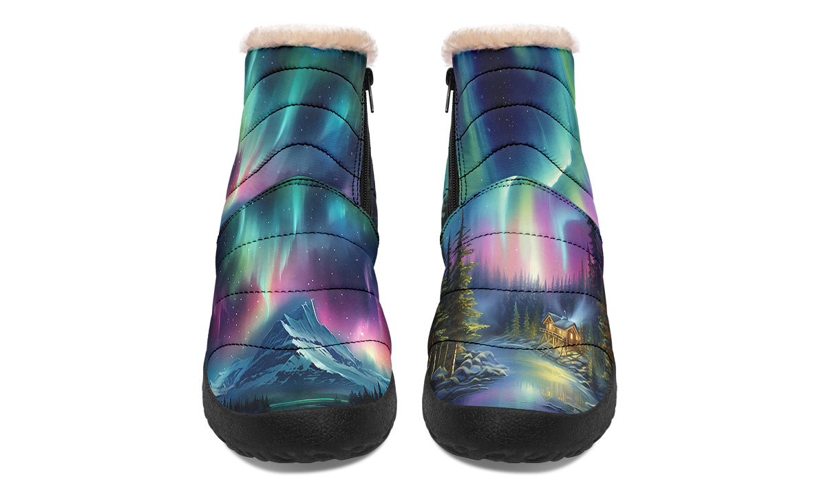 Aurora Borealis Winter Boots