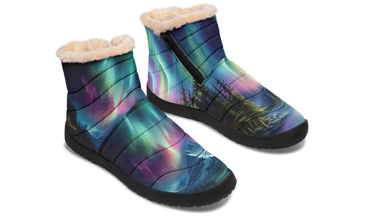 Aurora Borealis Winter Boots