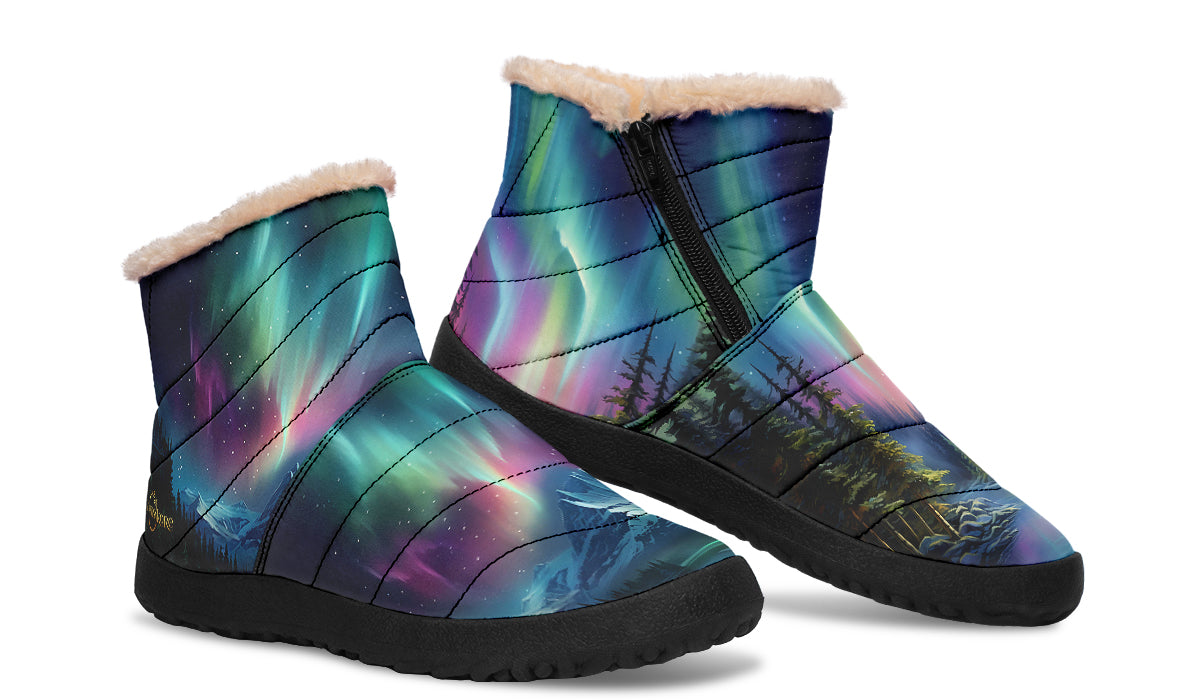 Aurora Borealis Winter Boots