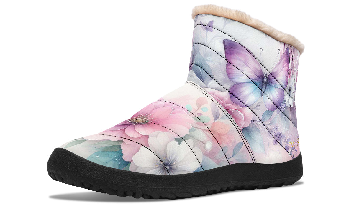 Beautiful Butterfly Winter Boots