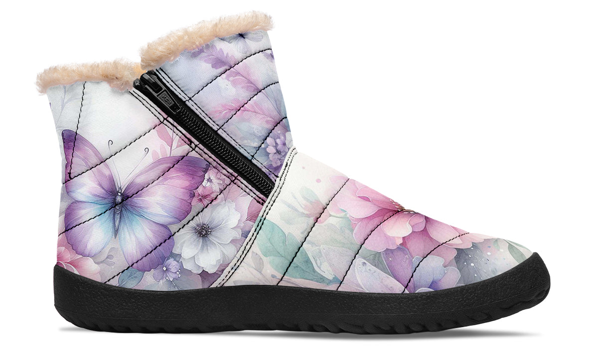 Beautiful Butterfly Winter Boots