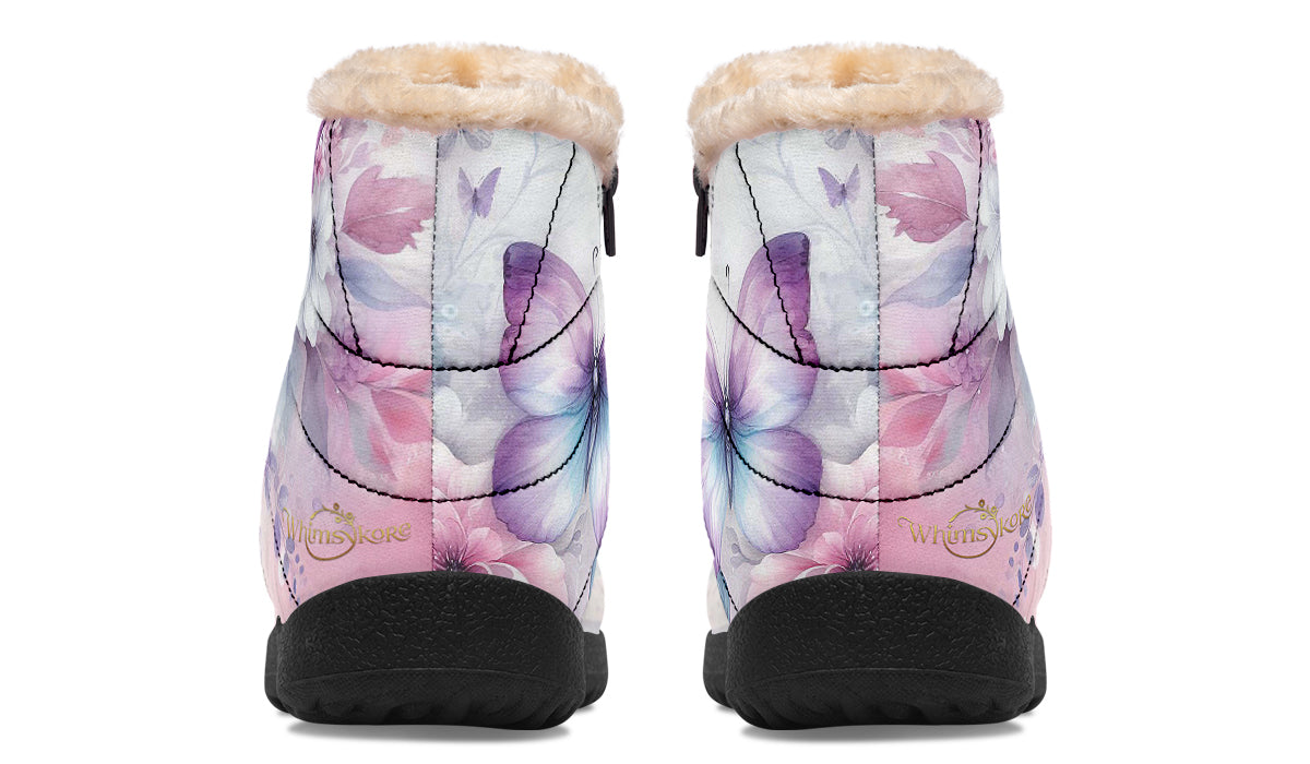 Beautiful Butterfly Winter Boots