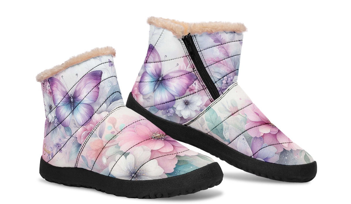 Beautiful Butterfly Winter Boots