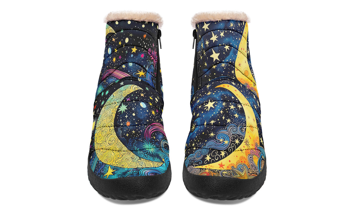 Celestial Moon Winter Boots