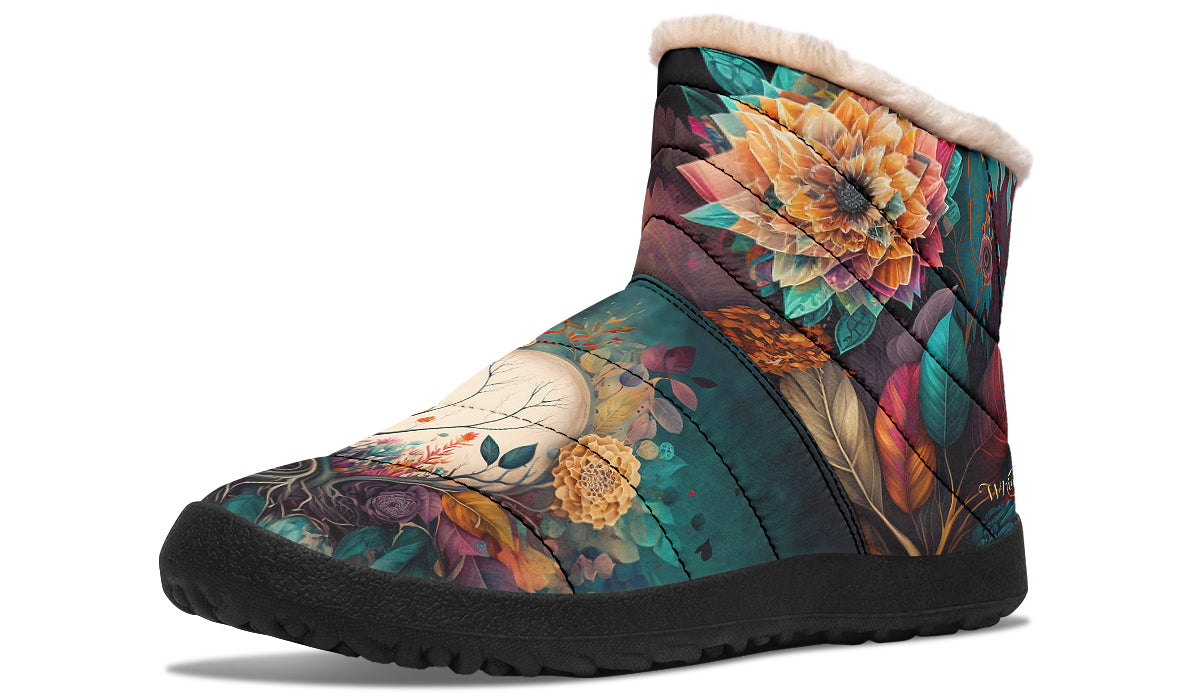 Crystal Ball Bouquet Winter Boots