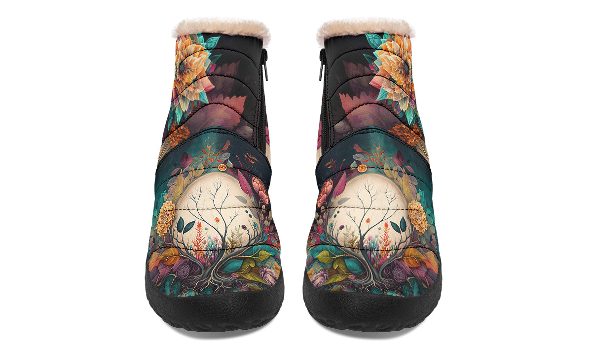 Crystal Ball Bouquet Winter Boots