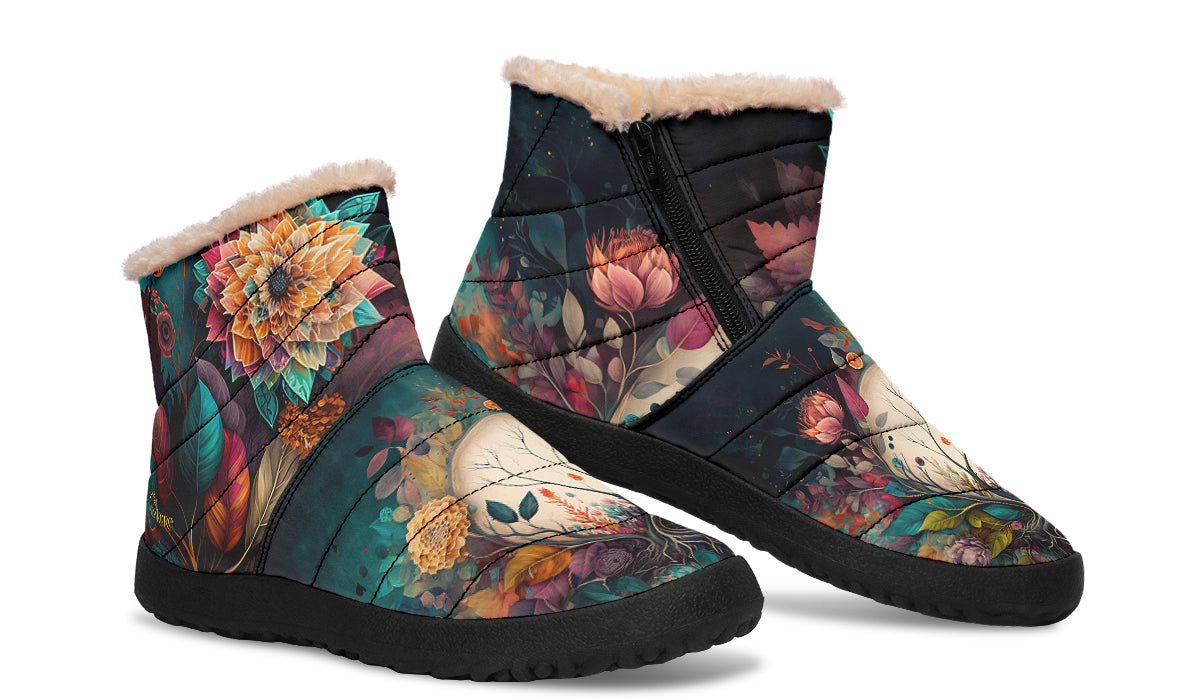 Crystal Ball Bouquet Winter Boots